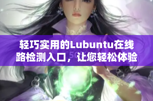輕巧實(shí)用的Lubuntu在線路檢測(cè)入口，讓您輕松體驗(yàn)高效工作