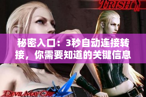 秘密入口：3秒自動連接轉(zhuǎn)接，你需要知道的關(guān)鍵信息