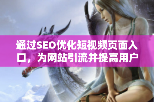 通過SEO優(yōu)化短視頻頁面入口，為網(wǎng)站引流并提高用戶參與度