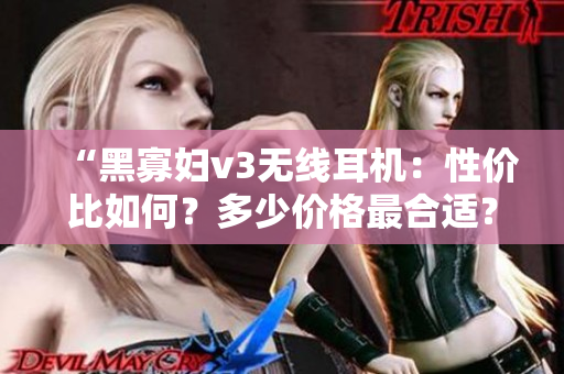 “黑寡婦v3無線耳機：性價比如何？多少價格最合適？”