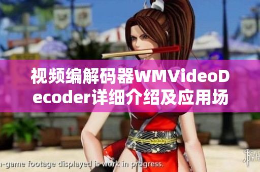 視頻編解碼器WMVideoDecoder詳細(xì)介紹及應(yīng)用場(chǎng)景分析