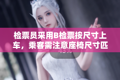 檢票員采用B檢票按尺寸上車，乘客需注意座椅尺寸匹配