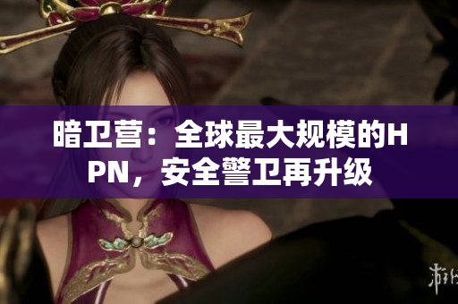 暗衛(wèi)營：全球最大規(guī)模的HPN，安全警衛(wèi)再升級