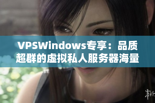 VPSWindows專享：品質(zhì)超群的虛擬私人服務(wù)器海量優(yōu)勢