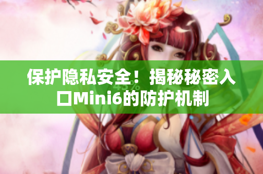 保護隱私安全！揭秘秘密入口Mini6的防護機制