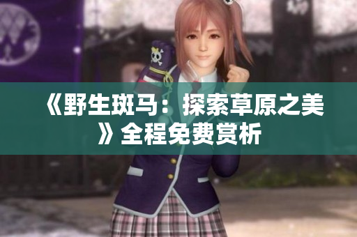 《野生斑馬：探索草原之美》全程免費(fèi)賞析