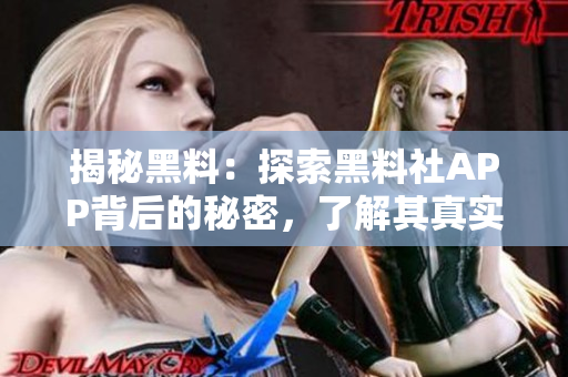 揭秘黑料：探索黑料社APP背后的秘密，了解其真實運作機制與用戶體驗！