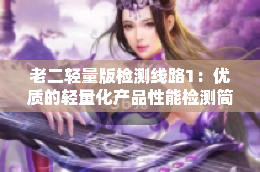 老二輕量版檢測線路1：優(yōu)質(zhì)的輕量化產(chǎn)品性能檢測簡介