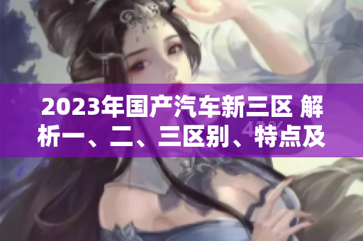 2023年國(guó)產(chǎn)汽車新三區(qū) 解析一、二、三區(qū)別、特點(diǎn)及市場(chǎng)前景