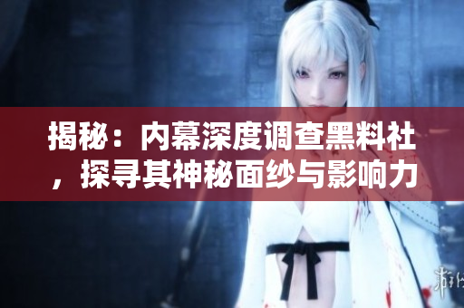 揭秘：內(nèi)幕深度調(diào)查黑料社，探尋其神秘面紗與影響力