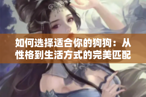 如何選擇適合你的狗狗：從性格到生活方式的完美匹配