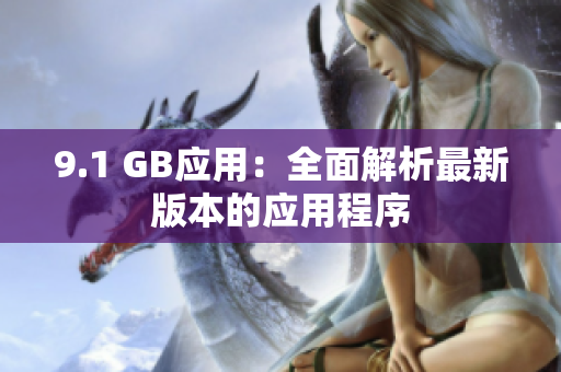 9.1 GB應用：全面解析最新版本的應用程序