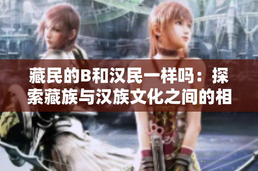 藏民的B和漢民一樣嗎：探索藏族與漢族文化之間的相似與差異