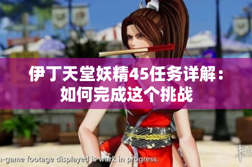 伊丁天堂妖精45任務(wù)詳解：如何完成這個挑戰(zhàn)