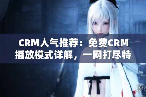 CRM人氣推薦：免費CRM播放模式詳解，一網打盡特點！