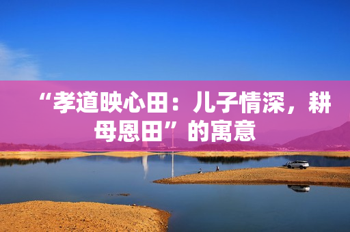 “孝道映心田：兒子情深，耕母恩田”的寓意