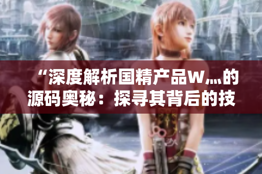 “深度解析國(guó)精產(chǎn)品W灬的源碼奧秘：探尋其背后的技術(shù)魅力與創(chuàng)新之路”