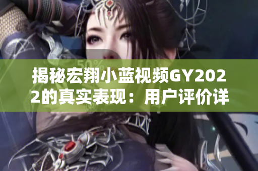 揭秘宏翔小藍(lán)視頻GY2022的真實表現(xiàn)：用戶評價詳解