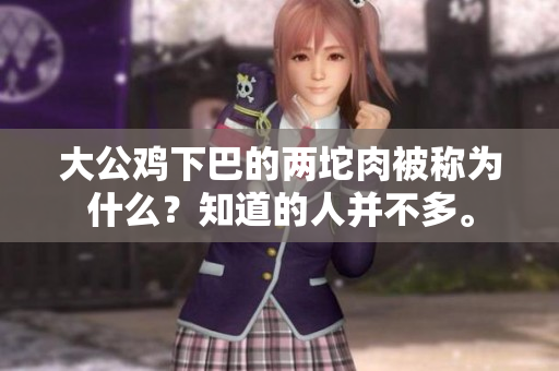 大公雞下巴的兩坨肉被稱為什么？知道的人并不多。