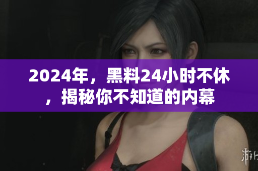 2024年，黑料24小時不休，揭秘你不知道的內(nèi)幕