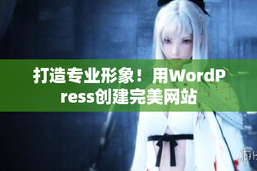 打造專業(yè)形象！用WordPress創(chuàng)建完美網(wǎng)站