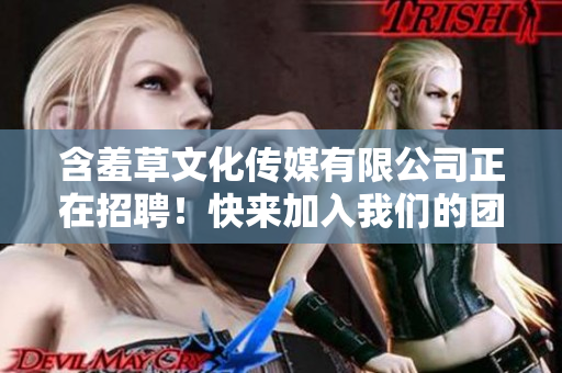 含羞草文化傳媒有限公司正在招聘！快來加入我們的團隊，共筑未來！