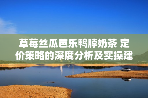 草莓絲瓜芭樂鴨脖奶茶 定價策略的深度分析及實操建議