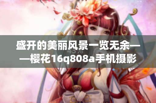 盛開的美麗風(fēng)景一覽無余——櫻花16q808a手機(jī)攝影分享