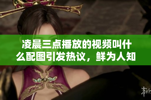  凌晨三點(diǎn)播放的視頻叫什么配圖引發(fā)熱議，鮮為人知的幕后故事曝光