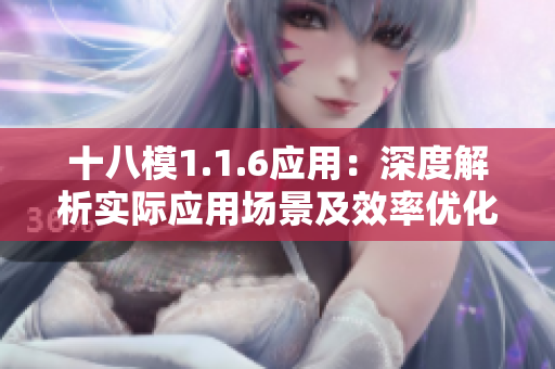 十八模1.1.6應(yīng)用：深度解析實際應(yīng)用場景及效率優(yōu)化技巧