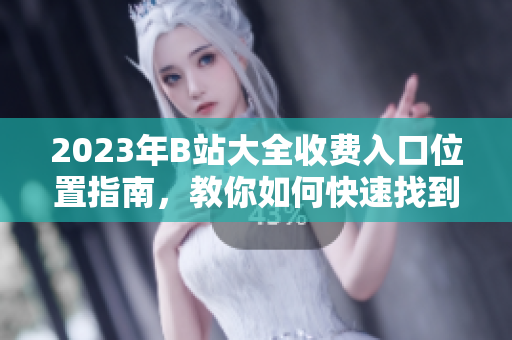2023年B站大全收費(fèi)入口位置指南，教你如何快速找到入口