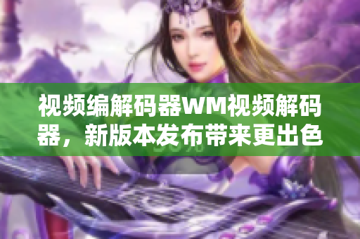 視頻編解碼器WM視頻解碼器，新版本發(fā)布帶來更出色的視頻解碼體驗(yàn)