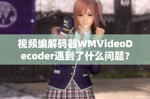 視頻編解碼器WMVideoDecoder遇到了什么問(wèn)題？