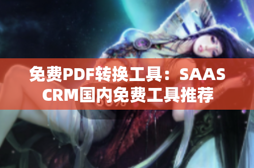 免費(fèi)PDF轉(zhuǎn)換工具：SAASCRM國內(nèi)免費(fèi)工具推薦