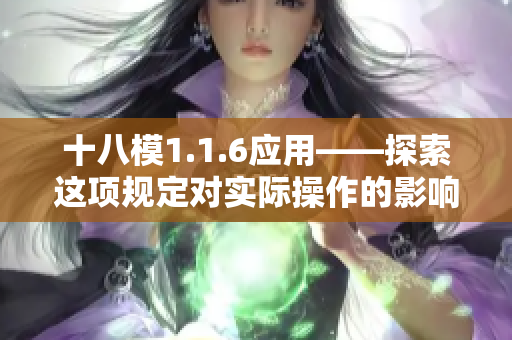 十八模1.1.6應(yīng)用——探索這項(xiàng)規(guī)定對(duì)實(shí)際操作的影響及適用性