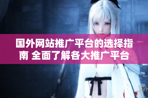 國外網(wǎng)站推廣平臺(tái)的選擇指南 全面了解各大推廣平臺(tái)的優(yōu)勢及特點(diǎn)