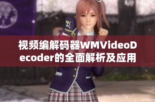 視頻編解碼器WMVideoDecoder的全面解析及應用實踐
