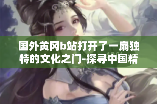 國外黃岡b站打開了一扇獨特的文化之門-探尋中國精神的新機器