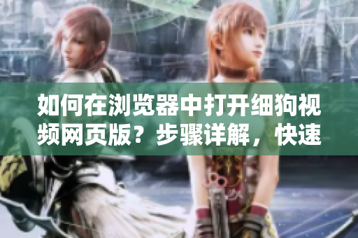 如何在瀏覽器中打開(kāi)細(xì)狗視頻網(wǎng)頁(yè)版？步驟詳解，快速實(shí)踐