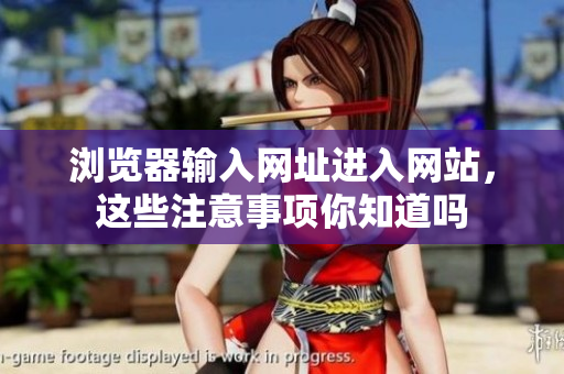 瀏覽器輸入網(wǎng)址進入網(wǎng)站，這些注意事項你知道嗎