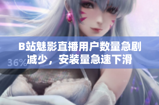 B站魅影直播用戶數(shù)量急劇減少，安裝量急速下滑