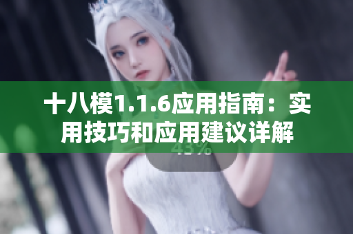 十八模1.1.6應用指南：實用技巧和應用建議詳解