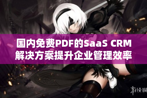 國(guó)內(nèi)免費(fèi)PDF的SaaS CRM解決方案提升企業(yè)管理效率