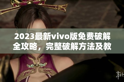 2023最新vivo版免費破解全攻略，完整破解方法及教程詳解