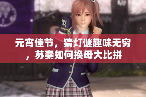 元宵佳節(jié)，猜燈謎趣味無窮，蘇秦如何換母大比拼