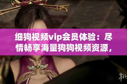 細(xì)狗視頻vip會(huì)員體驗(yàn)：盡情暢享海量狗狗視頻資源，帶你探索狗狗世界